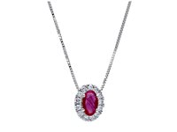 Collana Babila Milano Donna Bacia_Mi in Oro bianco Rubino 0.32 Ct 225819 - 225819